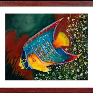 Vibrant Saltwater Fish Original Watercolor Painting